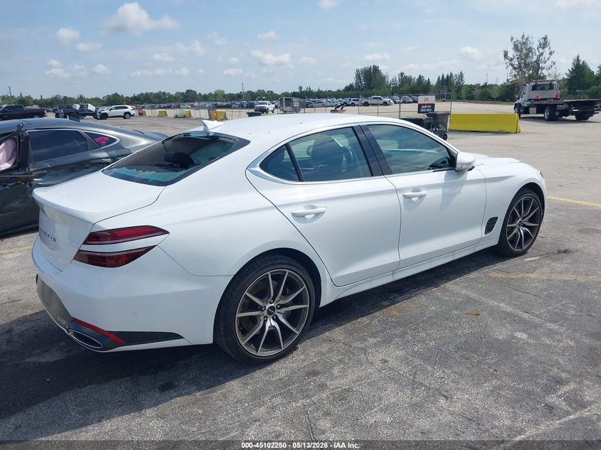 Vin: kmtg14sc2tu164973, lot: 45599816, genesis g70 2.5t rwd 20264