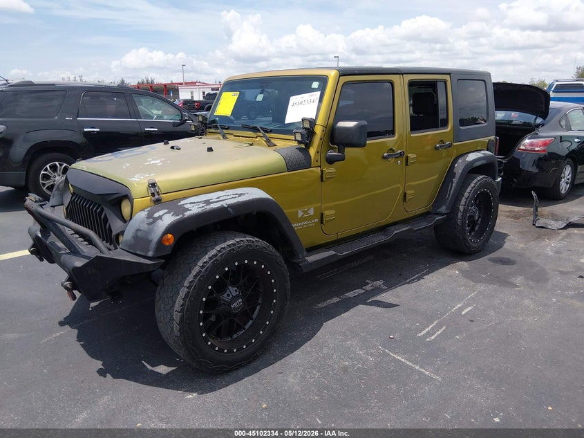 2008 Jeep Wrangler Unlimited X 1J4GB39148L508885 photo 1