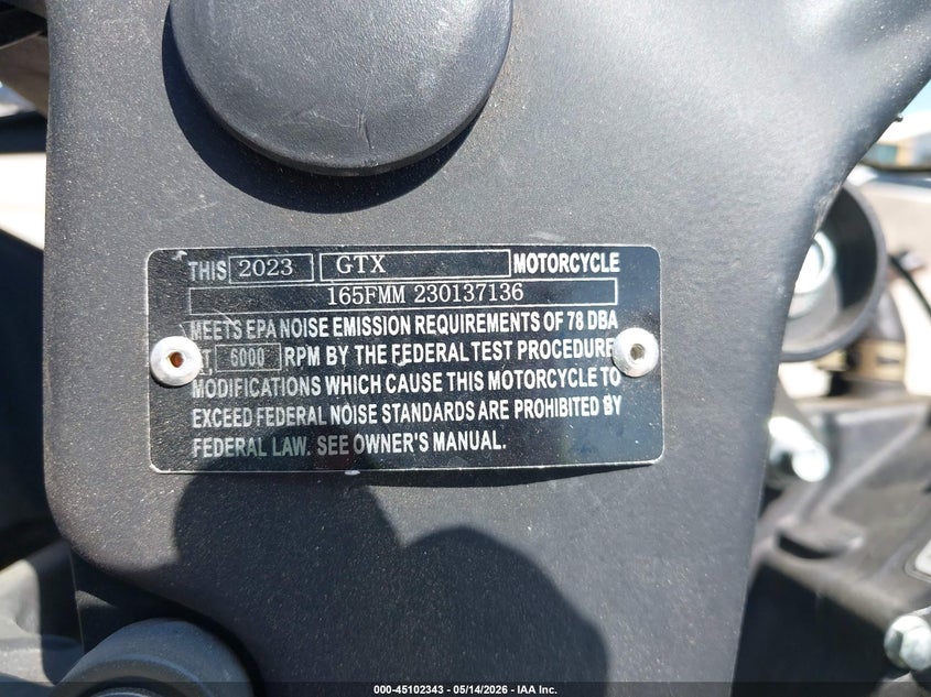 VIN H0DPBFG9XPX037136 2023 TAIZHOU ZH ZN150T