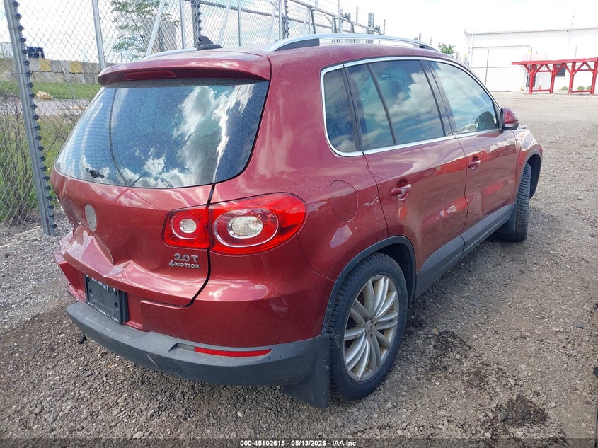 Vin: wvgbv7ax6aw001758, lot: 45600181, volkswagen tiguan wolfsburg edition 20104
