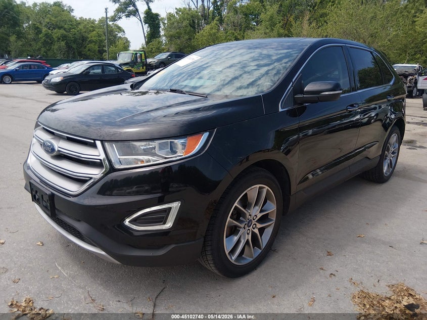 Vin: 2fmpk4k86gbc43478, lot: 45600306, ford edge titanium 20162