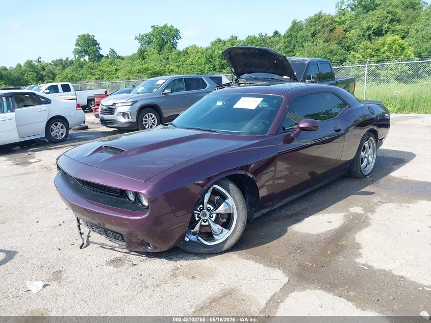 Vin: 2c3cdzbt3lh182634, lot: 45600316, dodge challenger r/t 20202