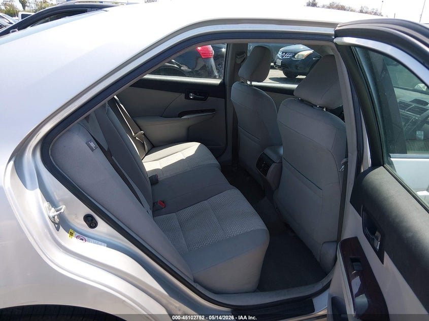 2012 Toyota Camry 2.5 Xle Silver Lot 111045102752 Vin 4T4BF1FK7CR180355
