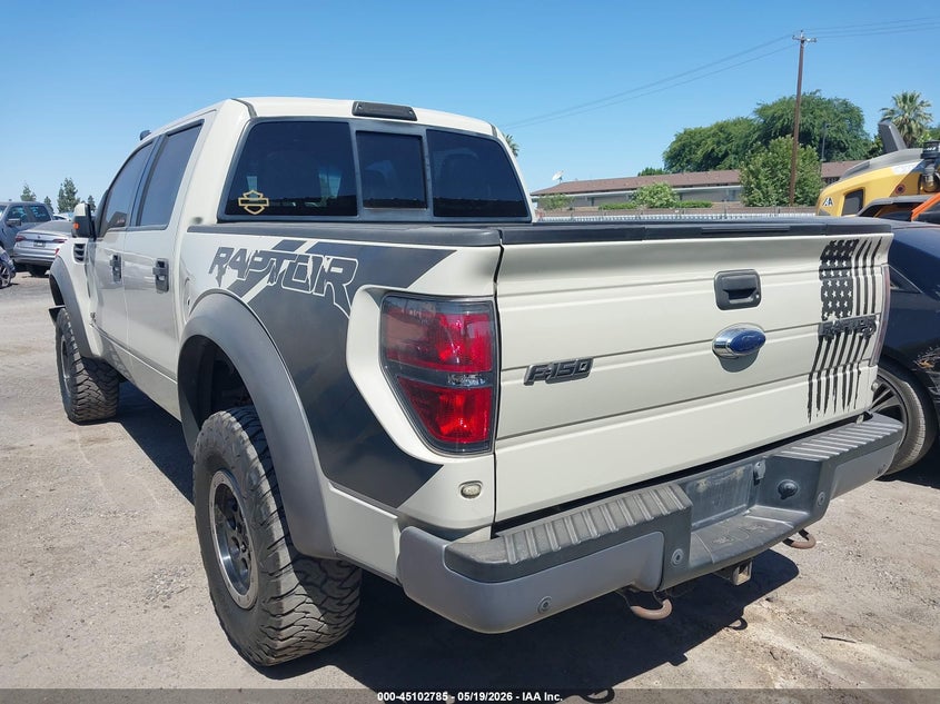 Vin: 1ftfw1r62dfa92656, lot: 45600351, ford f-150 svt raptor 20133