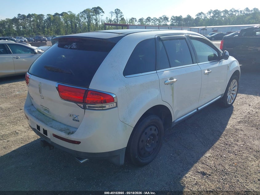2011 Lincoln Mkx 3.7 white Lot 111045102865 Vin 2LMDJ8JK2BBJ31266