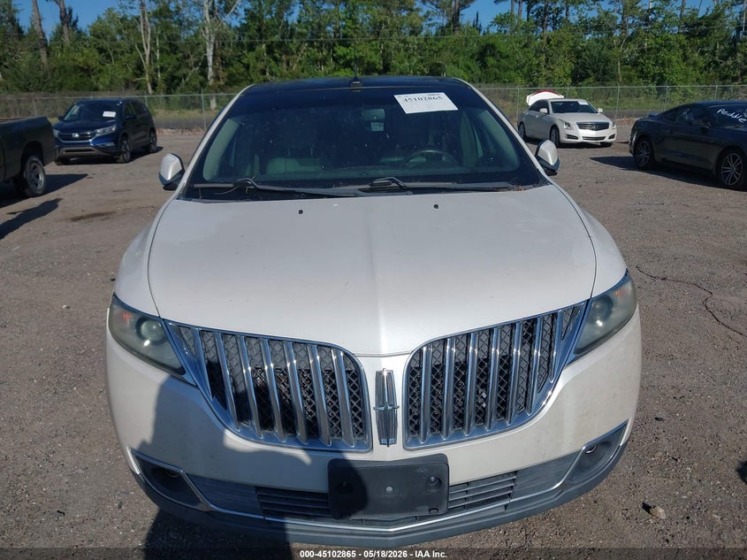 2011 Lincoln Mkx 3.7 white Lot 111045102865 Vin 2LMDJ8JK2BBJ31266
