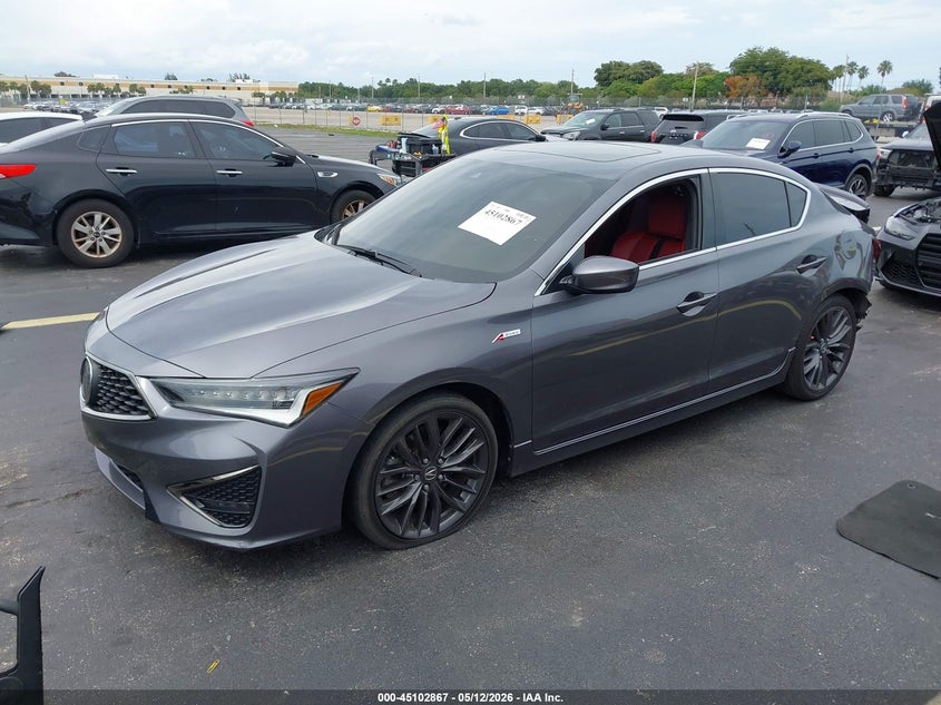 Vin: 19ude2f82na001259, lot: 45600433, acura ilx premium   a-spec packages/technology   a-spec packages 20222