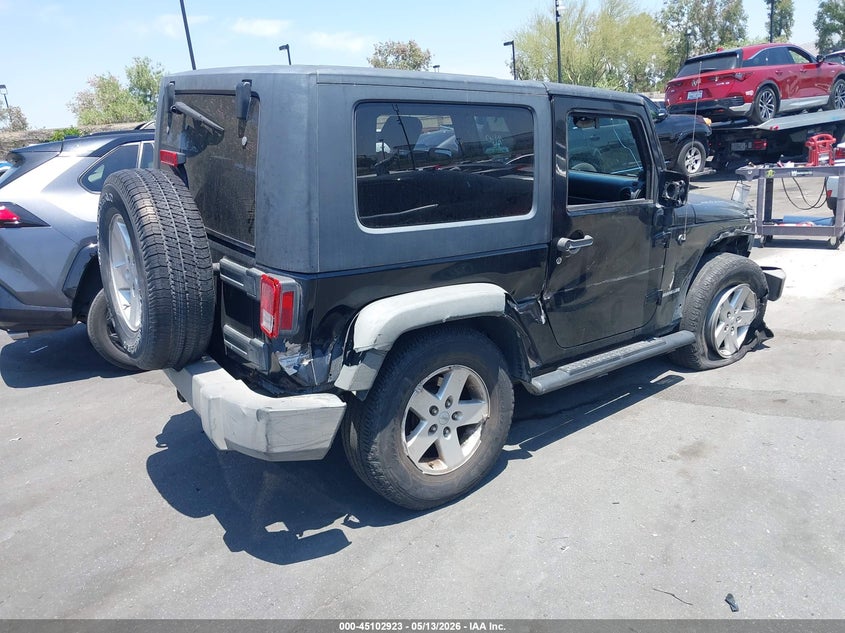 2009 JEEP WRANGLER SPORT UTILITY VEHICLE 3.8L V-6 202HP