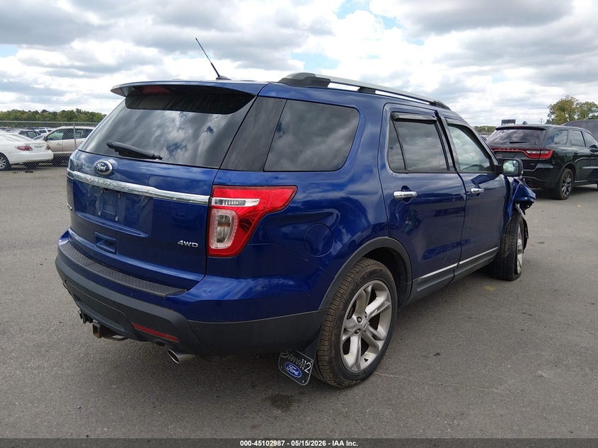 Vin: 1fm5k8f8xdgb48404, lot: 45600553, ford explorer limited 20134