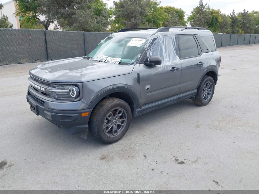 Vin: 3fmcr9b66prd45919, lot: 45600584, ford bronco sport big bend 20232