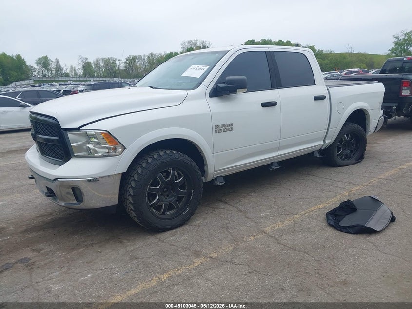 Vin: 1c6rr7lg1gs273808, lot: 45600611, ram 1500 outdoorsman 20162