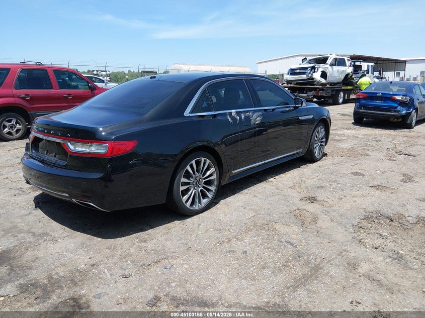 Vin: 1ln6l9sk4h5611907, lot: 45600731, lincoln continental select 20174