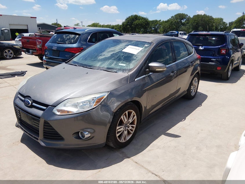 2012 Ford Focus 2.0 Sel grey Lot 111045103169 Vin 1FAHP3M23CL395439