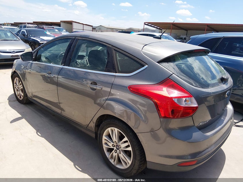 2012 Ford Focus 2.0 Sel grey Lot 111045103169 Vin 1FAHP3M23CL395439