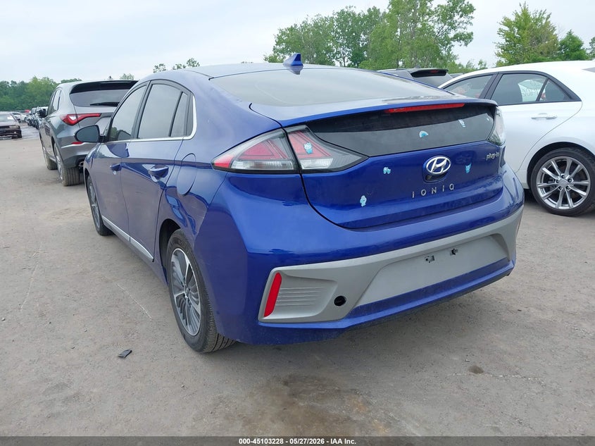 Vin: kmhc75ld3mu255904, lot: 45600794, hyundai ioniq plug-in hybrid sel 20213