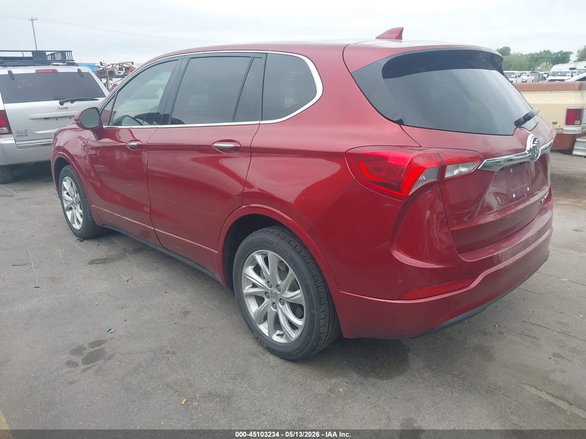 Vin: lrbfxbsa9ld157982, lot: 45600801, buick envision fwd preferred 20203