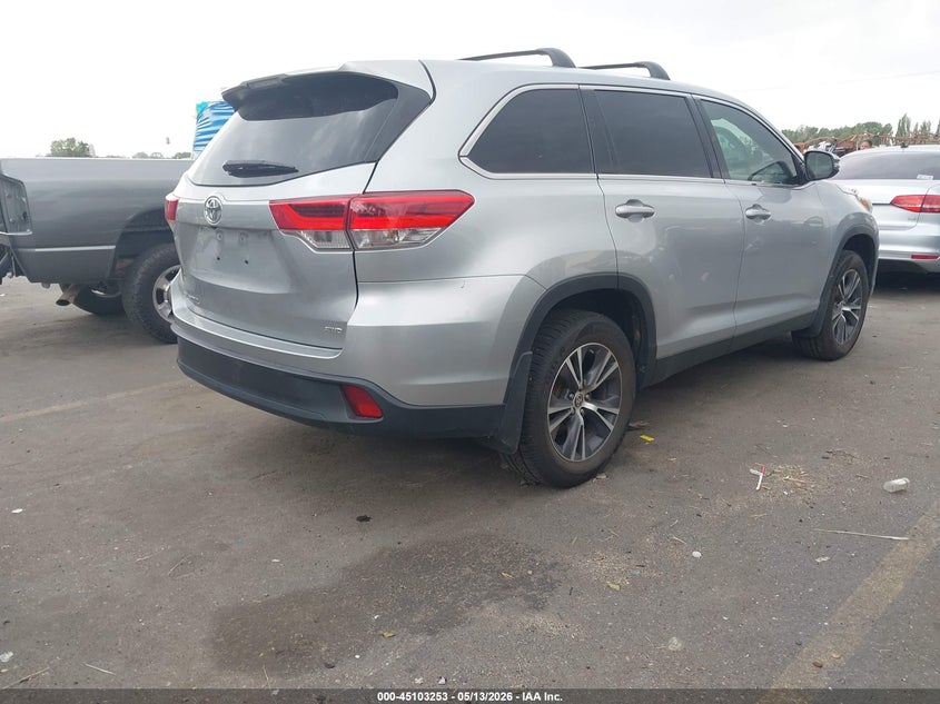 Vin: 5tdbzrfh0ks747792, lot: 45600819, toyota highlander le 20194