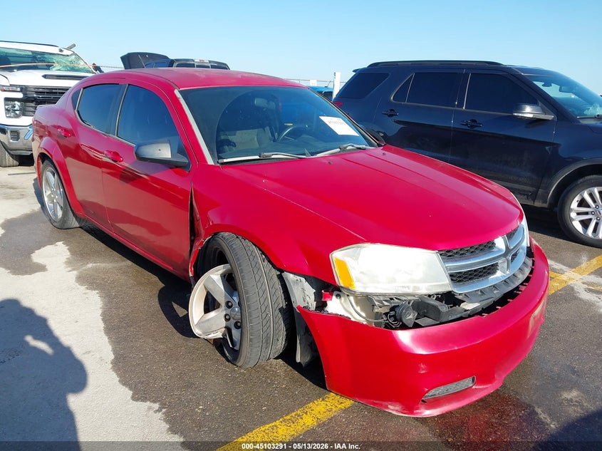 2013 Dodge Avenger Se VIN: 1C3CDZABXDN770886 Lot: 45103291
