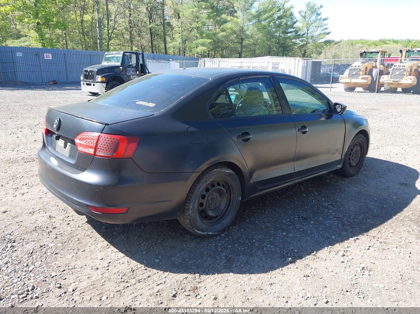2012 Volkswagen Jetta 2.5 2.5L Se black Lot 111045103294 Vin 3VWDP7AJ5CM074719