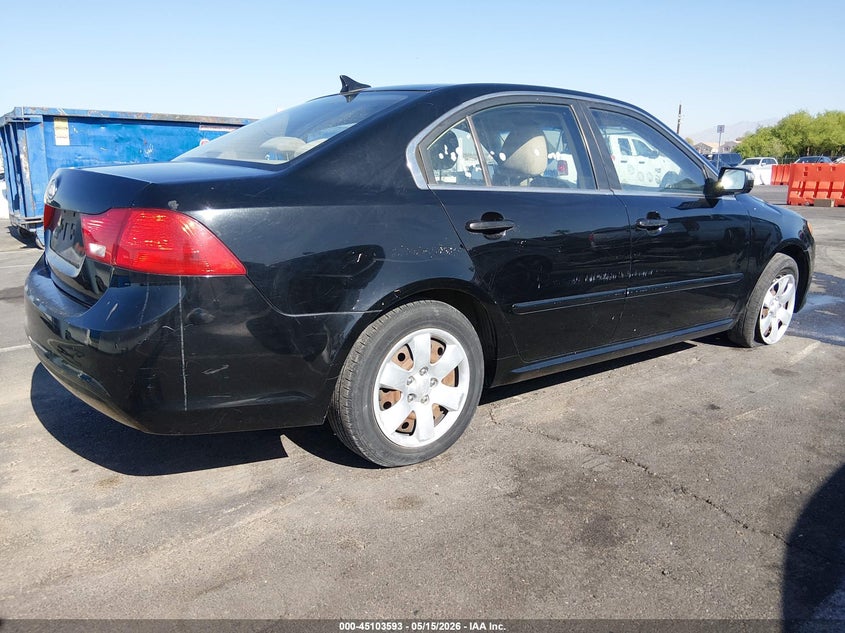 Vin: knagg4a86a5397320, lot: 45601159, kia optima lx 20104
