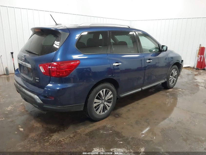 Vin: 5n1dr2mm5jc631533, lot: 45601276, nissan pathfinder sv 20184
