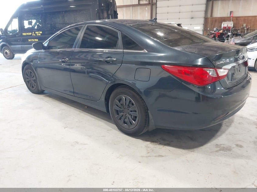 2012 Hyundai Sonata 2.4 Gls blue Lot 111045103757 Vin 5NPEB4AC6CH385068