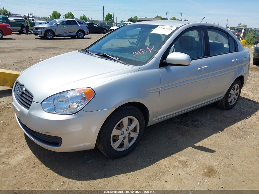 2010 Hyundai Accent 1.6 Gls Silver Lot 111045103884 Vin KMHCN4AC8AU426698