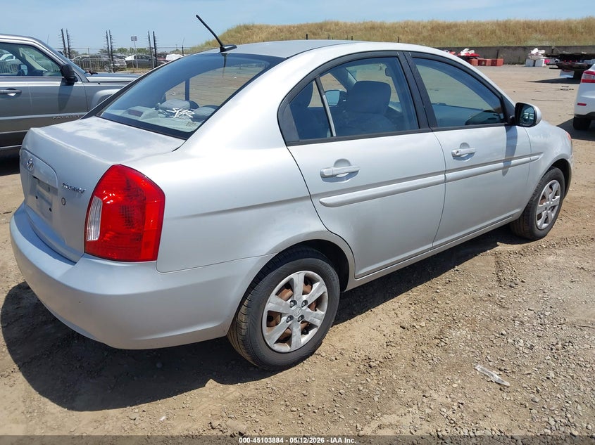 2010 Hyundai Accent 1.6 Gls Silver Lot 111045103884 Vin KMHCN4AC8AU426698