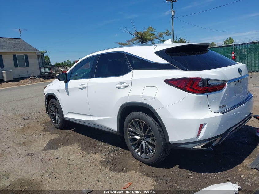 Vin: 2t2bzmca4hc087473, lot: 45601457, lexus rx 350 f sport 20173
