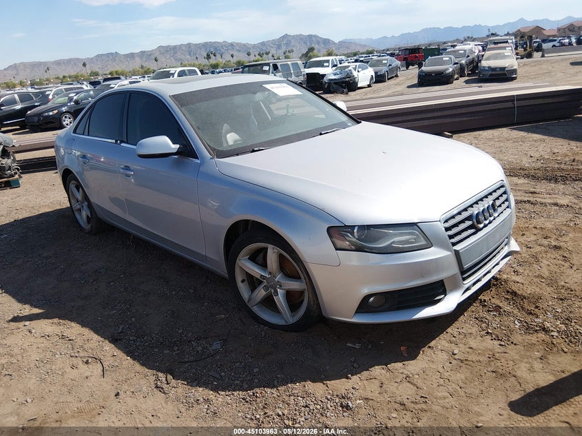 2012 Audi A4 2.0 2.0T Premium silver Lot 111045103963 Vin WAUAFAFL7CN002536