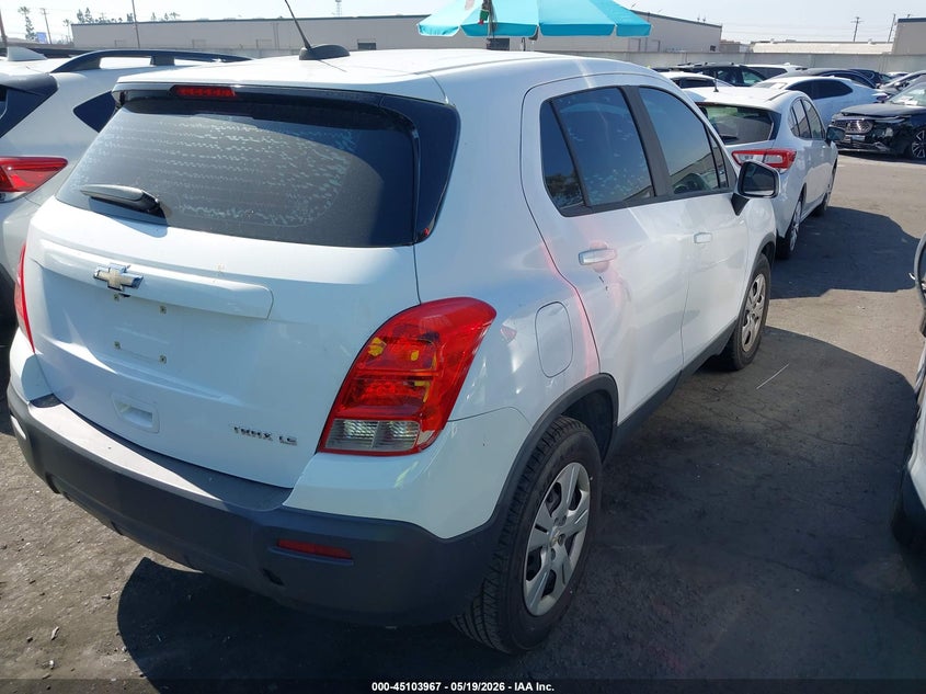 Vin: 3gncjksb7gl221023, lot: 45601533, chevrolet trax 1ls 20164