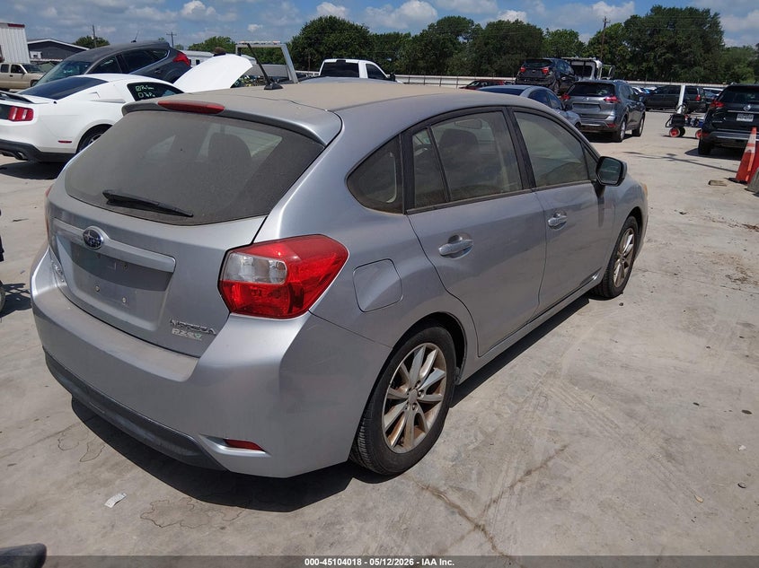 2012 Subaru Impreza 2.0 2.0I Premium silver Lot 111045104018 Vin JF1GPAC65CG200552