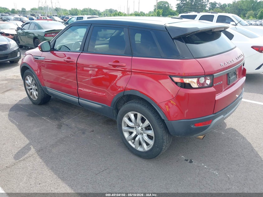 Vin: salvn2bg8fh075240, lot: 45601716, land rover range rover evoque pure 20153