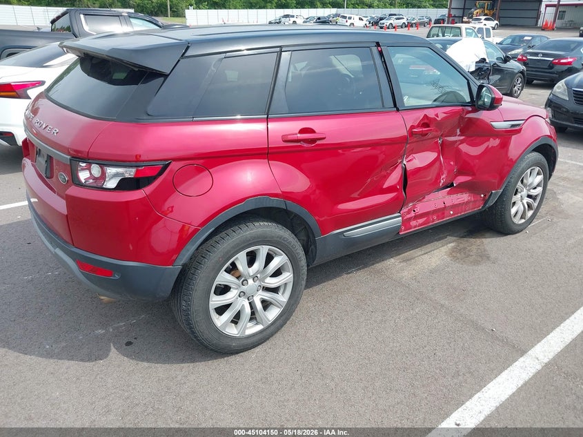 Vin: salvn2bg8fh075240, lot: 45601716, land rover range rover evoque pure 20154