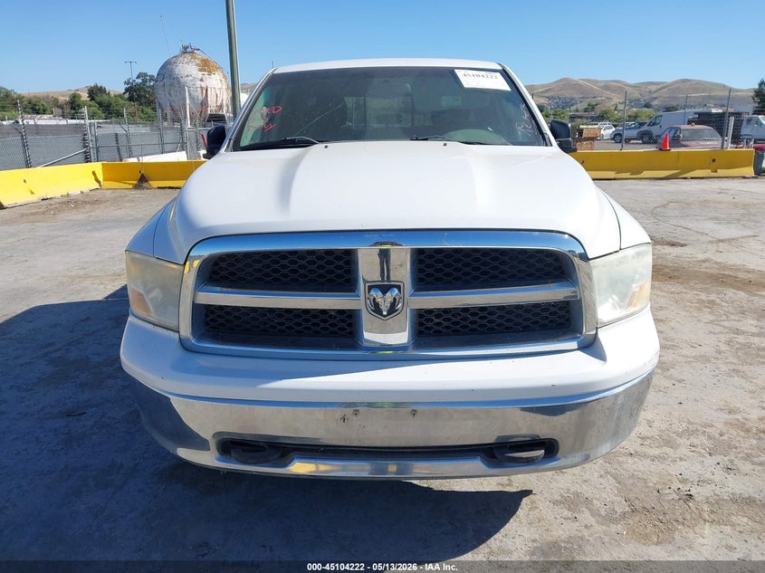 2012 Ram 1500 5.7 Slt White Lot 111045104222 Vin 1C6RD7GT8CS221995