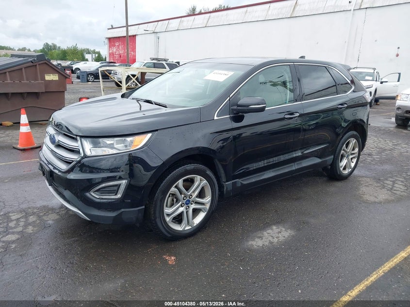 Vin: 2fmpk4k93hbb91544, lot: 45601946, ford edge titanium 20172