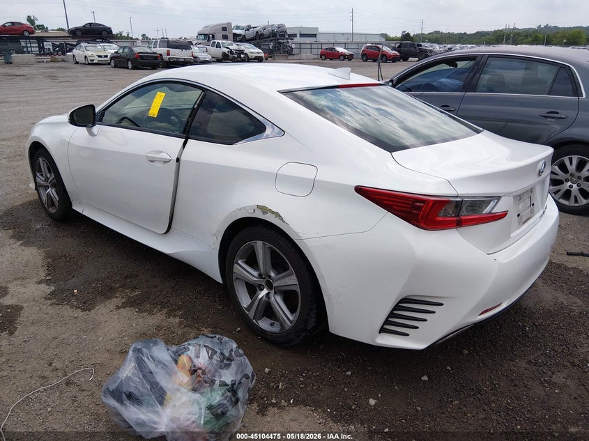 Vin: jthse5bc0f5000492, lot: 45602040, lexus rc 350 20153