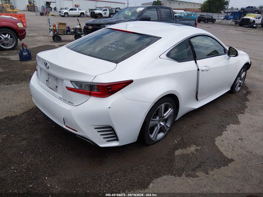Vin: jthse5bc0f5000492, lot: 45602040, lexus rc 350 20154