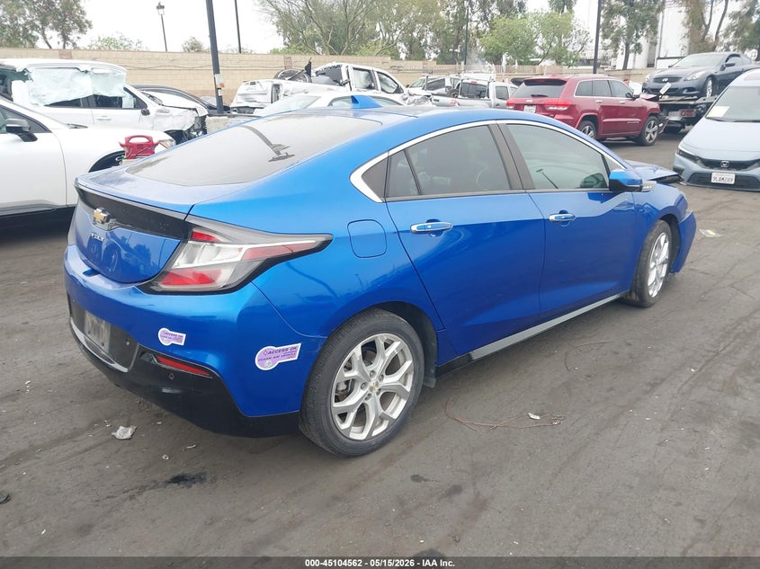 Vin: 1g1rd6s51ju151584, lot: 45602128, chevrolet volt premier 20184