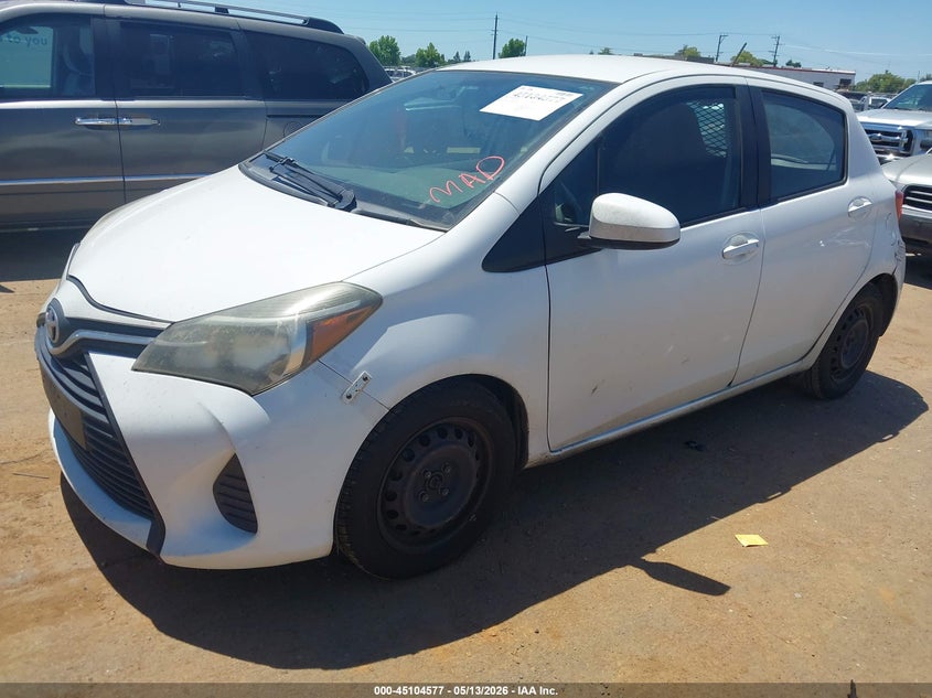 Vin: vnkktud36ga069623, lot: 45602143, toyota yaris l 20162