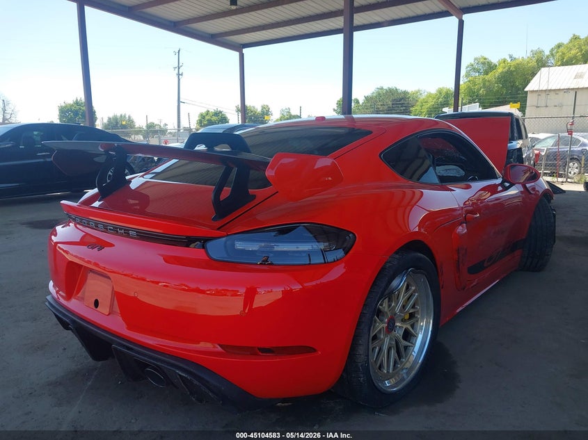 Vin: wp0ac2a80mk289323, lot: 45602149, porsche 718 cayman gt4 20214