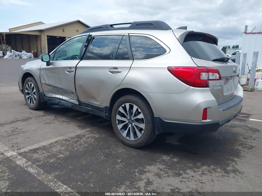 Vin: 4s4bsakc5h3357017, lot: 45602208, subaru outback 2.5i limited 20173