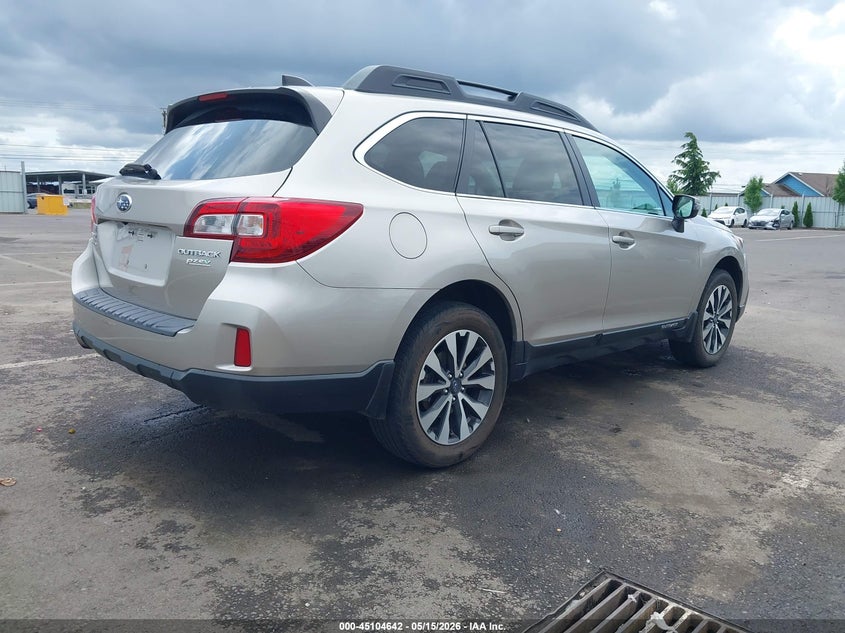 Vin: 4s4bsakc5h3357017, lot: 45602208, subaru outback 2.5i limited 20174