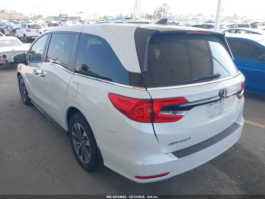 Vin: 5fnrl6h78mb003254, lot: 45602231, honda odyssey ex-l 20213