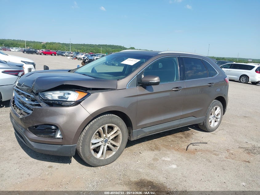 Vin: 2fmpk4j9xkbc75207, lot: 45602299, ford edge sel 20192
