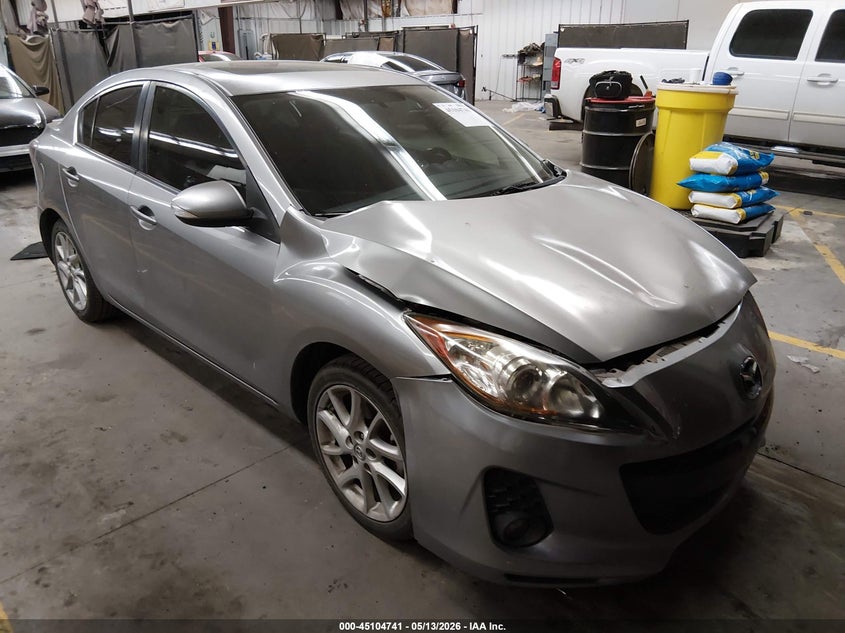 2012 Mazda 3 2.5 Azda3 S Touring Grey Lot 111045104741 Vin JM1BL1V60C1578696