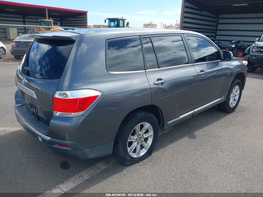 Vin: 5tdza3eh2bs008606, lot: 45602315, toyota highlander se 20114