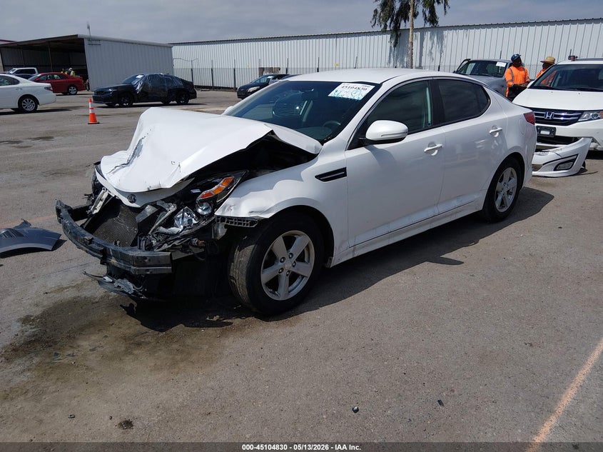 Vin: knagm4a74f5642106, lot: 45602396, kia optima lx 20152