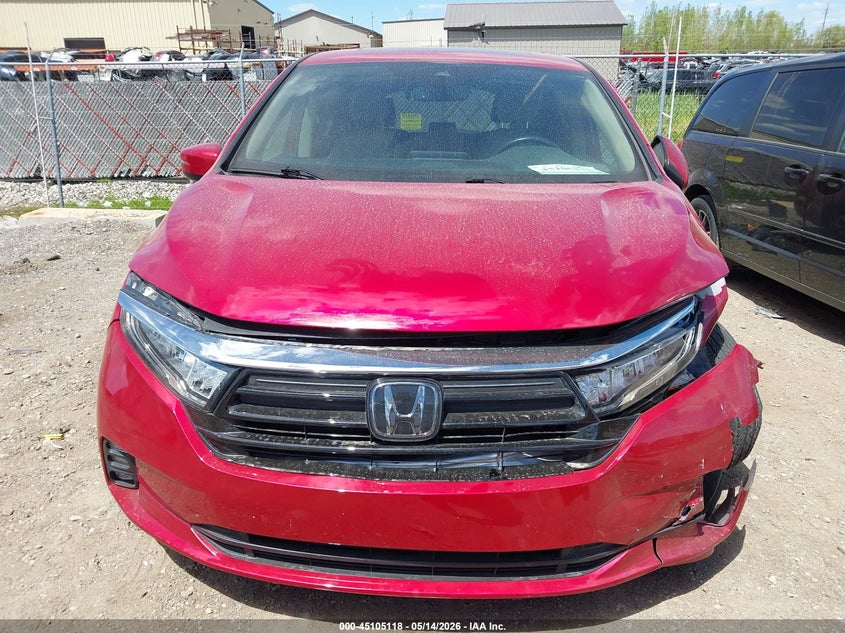 2022 Honda Odyssey Ex-L VIN: 5FNRL6H73NB062052 Lot: 45105118