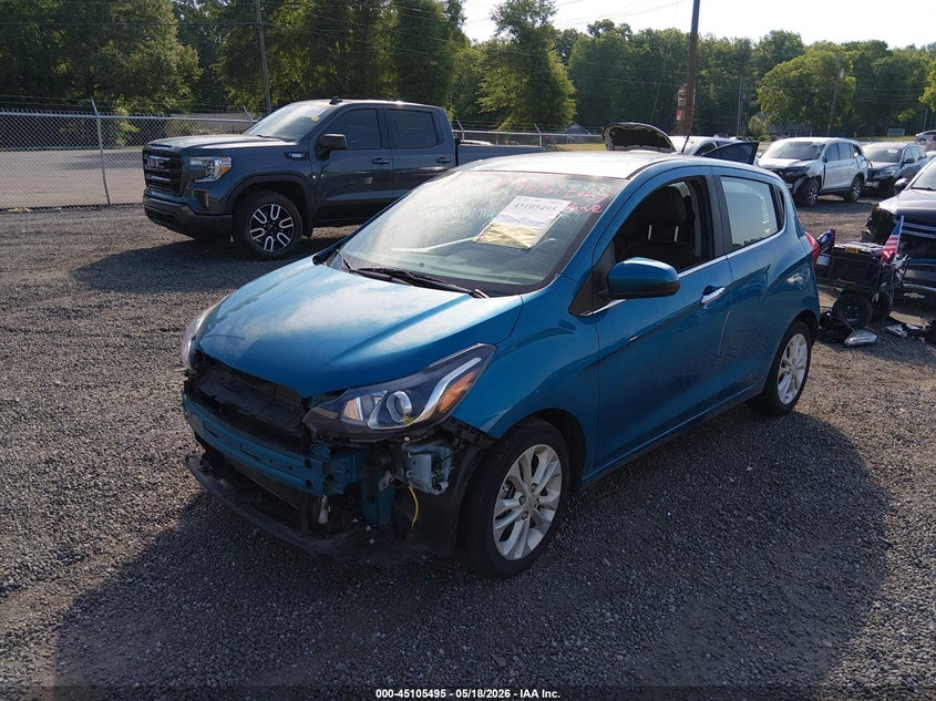 VIN KL8CF6SA7MC741621 2021 CHEVROLET SPARK FWD 2LT AUTOMATIC